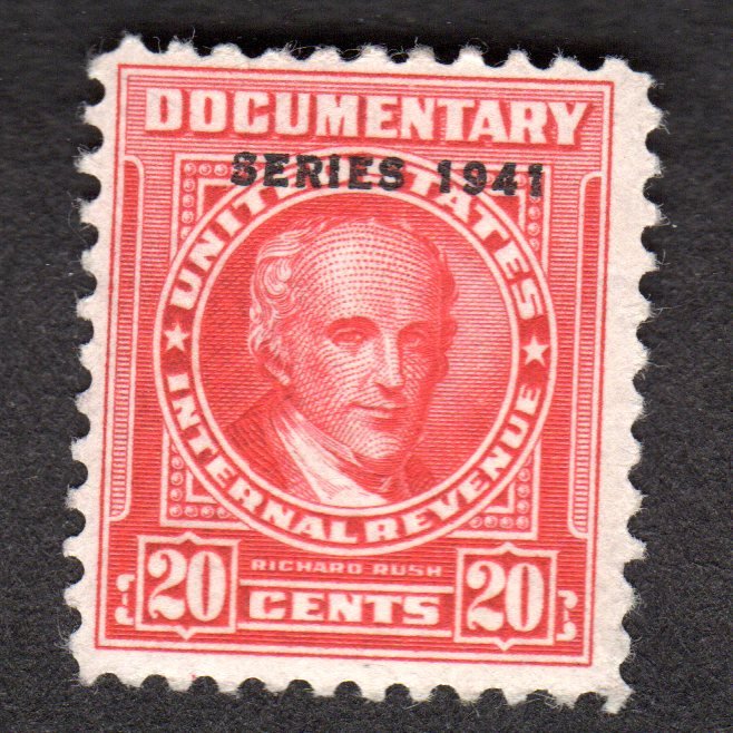 .USA  Scott # R318  MH  3rd issue Revenue  CV = $ 4.75    Lot 200509