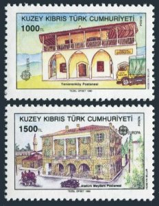 Turkish Cyprus 269-270, MNH. Michel 273-274. EUROPE CEPT-1990. Post offices.