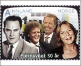 Norway Used NK 1764   50 Years of Norwegian Television 8.5 Krone Multicolor