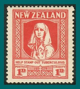 New Zealand 1929 Health, Nurse TB, MLH #B1,SG544