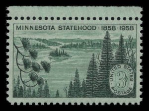 Scott #1106 Land of 10.000 Lakes 3c MNH OG eGraded W/Certificate XF-Superb 97