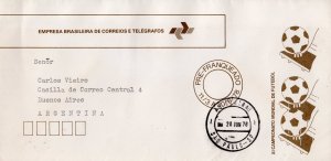 Brazil 1978 - XI FOOTBALL WORLD CUP PRE-POST COVER CIRCULATED