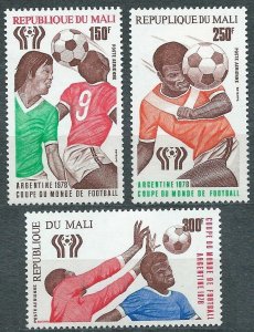 1978 Mali 625,26I,27 1978 FIFA World Cup in Argentina