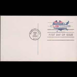 U.S.A. 1964 - Pre-stamped card-Customs Service