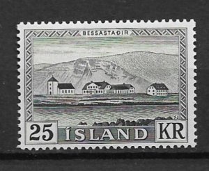 1957 Iceland 305 President's Residence MNH