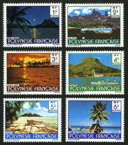 Fr Polynesia 313-318, MNH. Michel 278-283. Landscapes 1979. Palm, Mount.