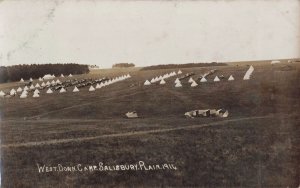 Canada GB 1910s WWI West Down Camp Salisbury Plain Military Real Photo Postcard