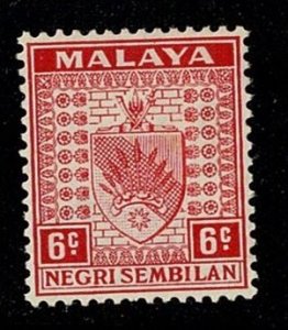 Malaya Negri Sembilan #25 MH 8c arms