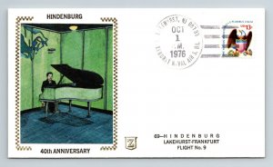 1976 Hindenburg 40th Anniv - 69-Lakehurst to Frankfurt - Flight # 9 - F7943