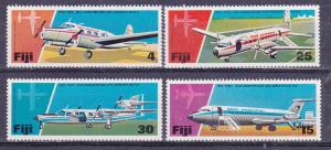 Fiji 367-70 MNH 1976 Air Services