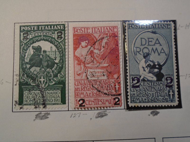 Italy  # 126-28  used