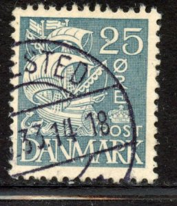 Denmark # 233, Used. CV $ 30.00