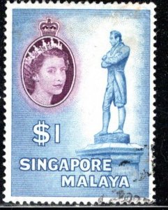 Singapore Scott # 40, used