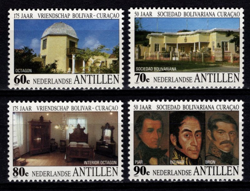 Netherlands Antilles 1987 175th Anniv. Simon Bolivar's Exile, Set [Mint]