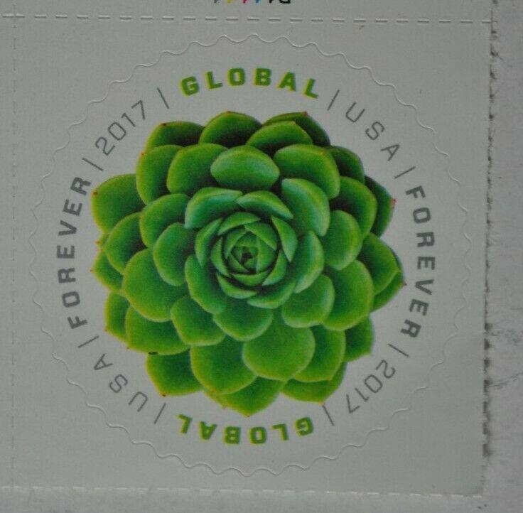 United States 2017 forever stamp Global succulent