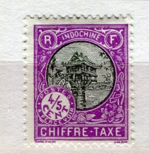 FRENCH INDO-CHINE; 1927 early Local Postage Due issue Mint hinged 4/5c. value