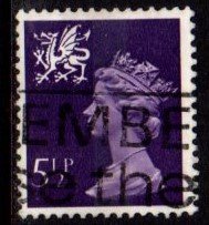 Wales - #WMMH6 Machin Queen Elizabeth II - Used