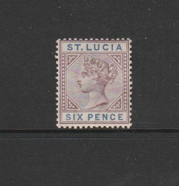 St Lucia 1891/8 QV Die 2 6d MM SG 49