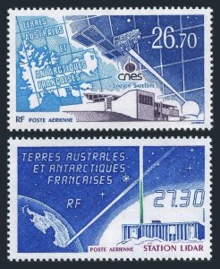 FSAT C130-C131,MNH.Mi 326-327. Satellite,Ground Station;Lidar Station,1993.