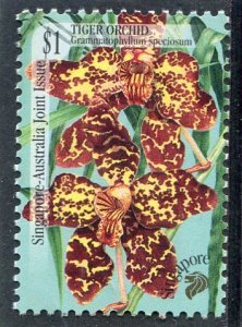 Singapore-Australia Joint Issue 1998 ORCHID TIGER 1 stamp Perforated Mint (NH)