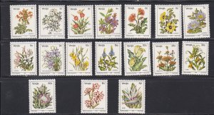 South Africa - Venda # 5 / 23, Flowers, Incomplete set, Mint NH, 1/2 Cat.