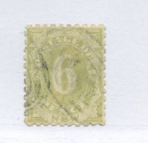 Victoria 1891 6d Postage Due used