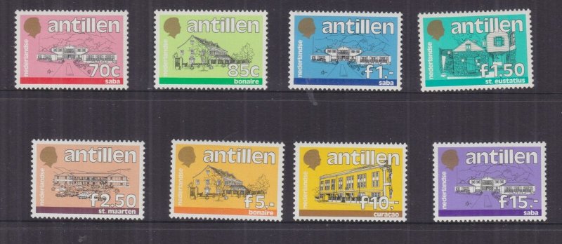 NETHERLANDS ANTILLES, 1983-1989 Government Buildings set of 20, mnh. 