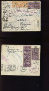 Special Delivery Airmail 2- Sided Cover to Canal Zone w/Large RETURN Markings!