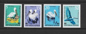 BIRDS - BULGARIA #3008-11  WWF  MNH