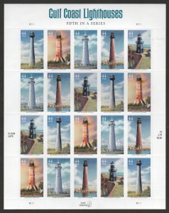 MALACK 4409 - 13 44c Gulf Coast Lighthouses Full She..MORE.. sheet4409-13