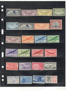US AIRMAIL COLLECTION ALL MINT