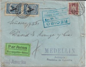 1924 Germany to Medellin, Colombia via SCADTA (59536)