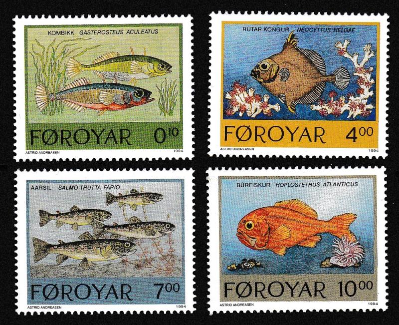 Faroe Is. Fish 4v issue 1994 SG#249-252 SC#260-263