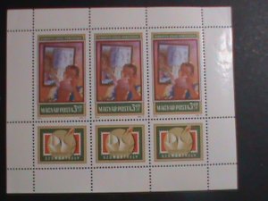 ​HUNGARY-1978 SC#B319 SZOCFILEX'78 STAMPS SHOW-GENERATION- PAINTING MNH-MINI