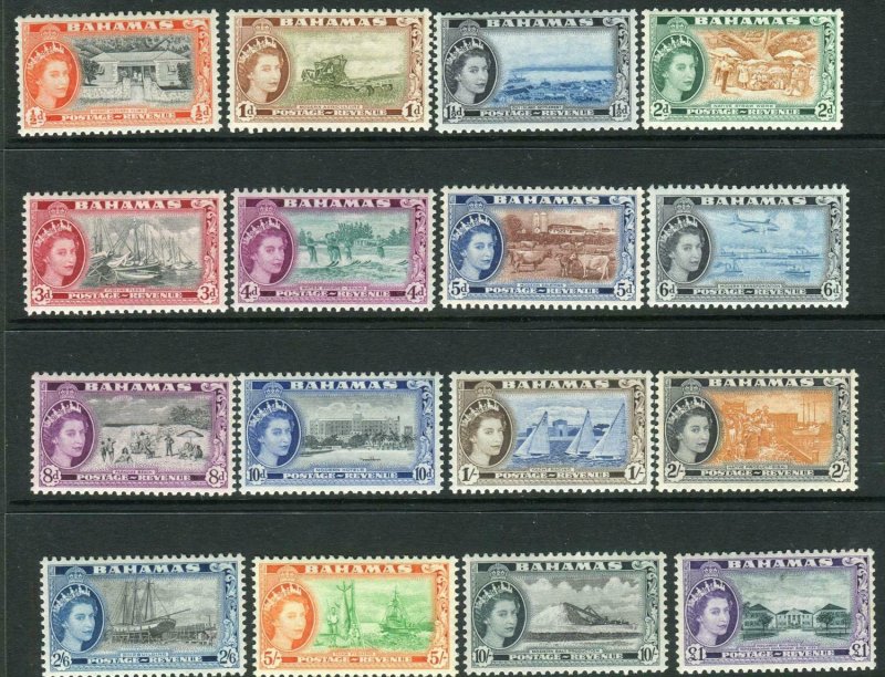 ASCENSION-1938-53  A mounted mint set to 10/- Sg 38b-47b