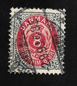 Denmark 1875 - U - Scott #28
