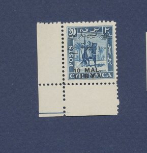 LIBYA (Italian occupation) - Scott 107a - LR corner single - VF MNH - horse