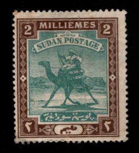 SUDAN Scott  18 MH*  camel mail, hinge remnant, crease. WMK 179