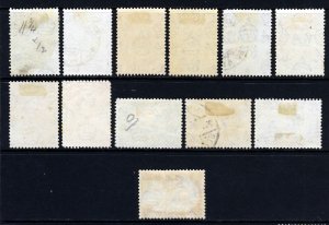 GOLD COAST KG VI 1938 to 1943 Full Perf.12 Set to 5/-  SG 120 to SG 131 VFU