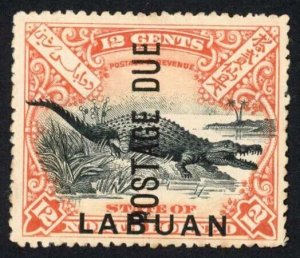 Labuan SGD7b 12c Perf 14.5-15 Post Due Un-used (No gum) Cat 120 Pounds