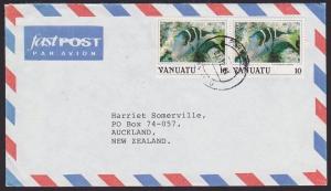 VANUATU 1991 cover 10v Fish (2), Port Vila to NZ...........................67293