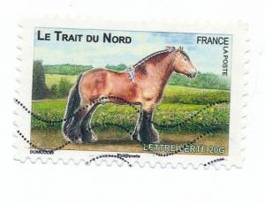 France 2013 Scott 4372 used - Horse, Le trait du Nord