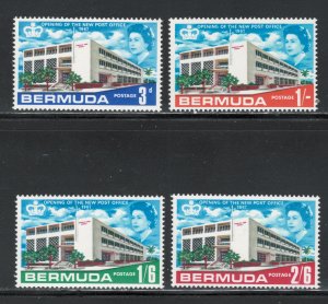 Bermuda 1967 Opening of the New Post Office in Hamilton Scott # 210 - 213 MNH