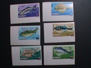 PABAY-1969-EUROPA-FISHES-EMERGENCY STRICK POST INTERNATIONAL MAIL IMPERF MNH