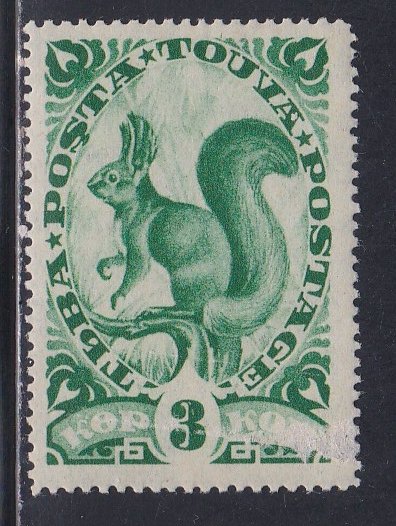 Tannu Tuva # 62, Squirrel, Hinged 1/3 Cat.