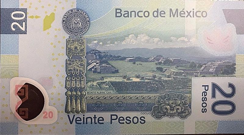 RC) MEXICO, 20 PESOS 2012 POLYMER X 4 PCS NEW UNC