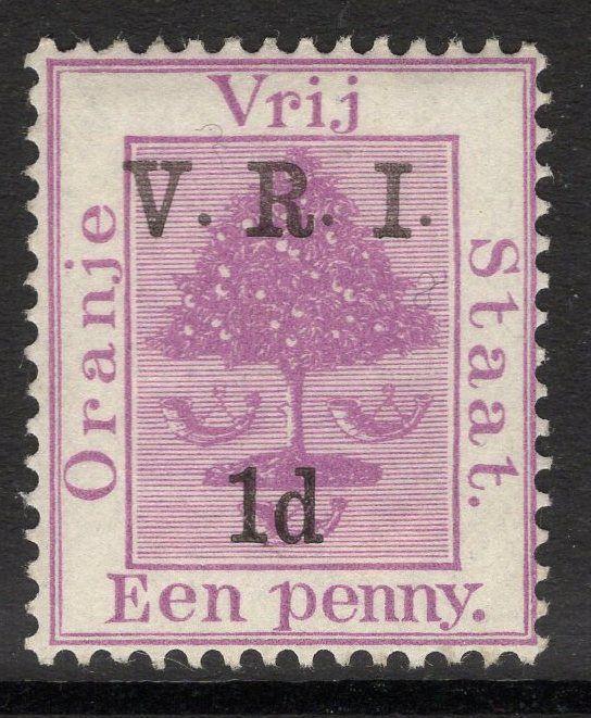 ORANGE FREE STATE SG113 1900 1d on 1d PURPLE MTD MINT