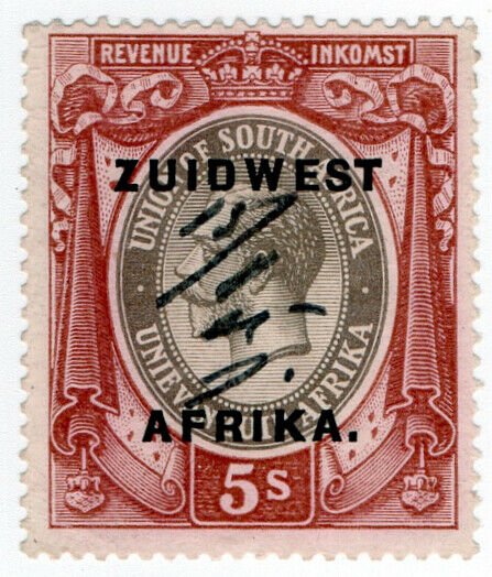 (I.B) South-West Africa Revenue : Duty Stamp 5/-