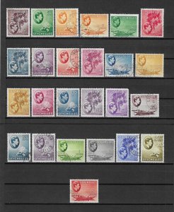 SEYCHELLES 1938/49 SG 135/49 USED Cat £250