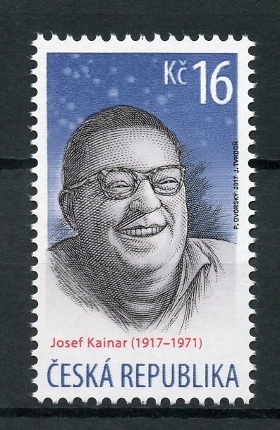 Czech Republic 2017 MNH Poet Josef Kainar 1v Set Poets Writers Literature Stamps 